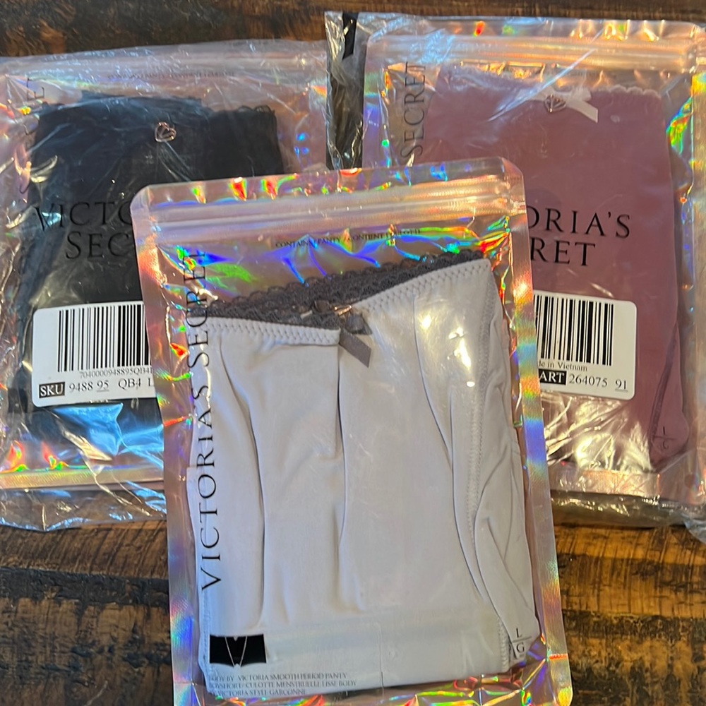 Victoria’s Secret 3 pack boy short period panties nwt